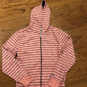 The North Face small stripped sweatshirt women’s